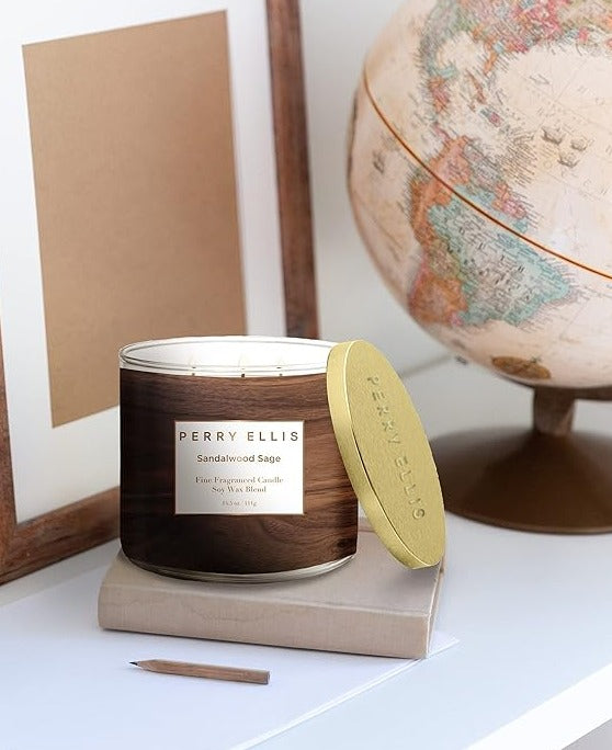 Load image into Gallery viewer, Perry Ellis Sandalwood Sage Scented Candle
