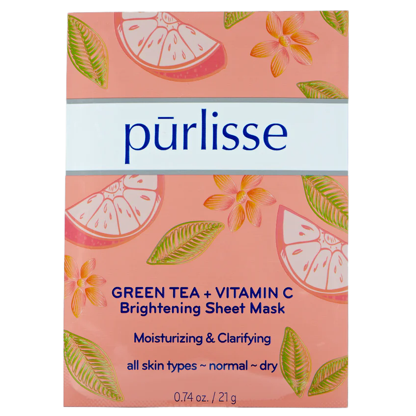 Purlisse Green Tea + Vitamin C Brightening Sheet Mask