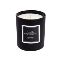 Load image into Gallery viewer, Malibu Apothecary Malibu Beach: Mahogany &amp; Teakwood Scented Candle
