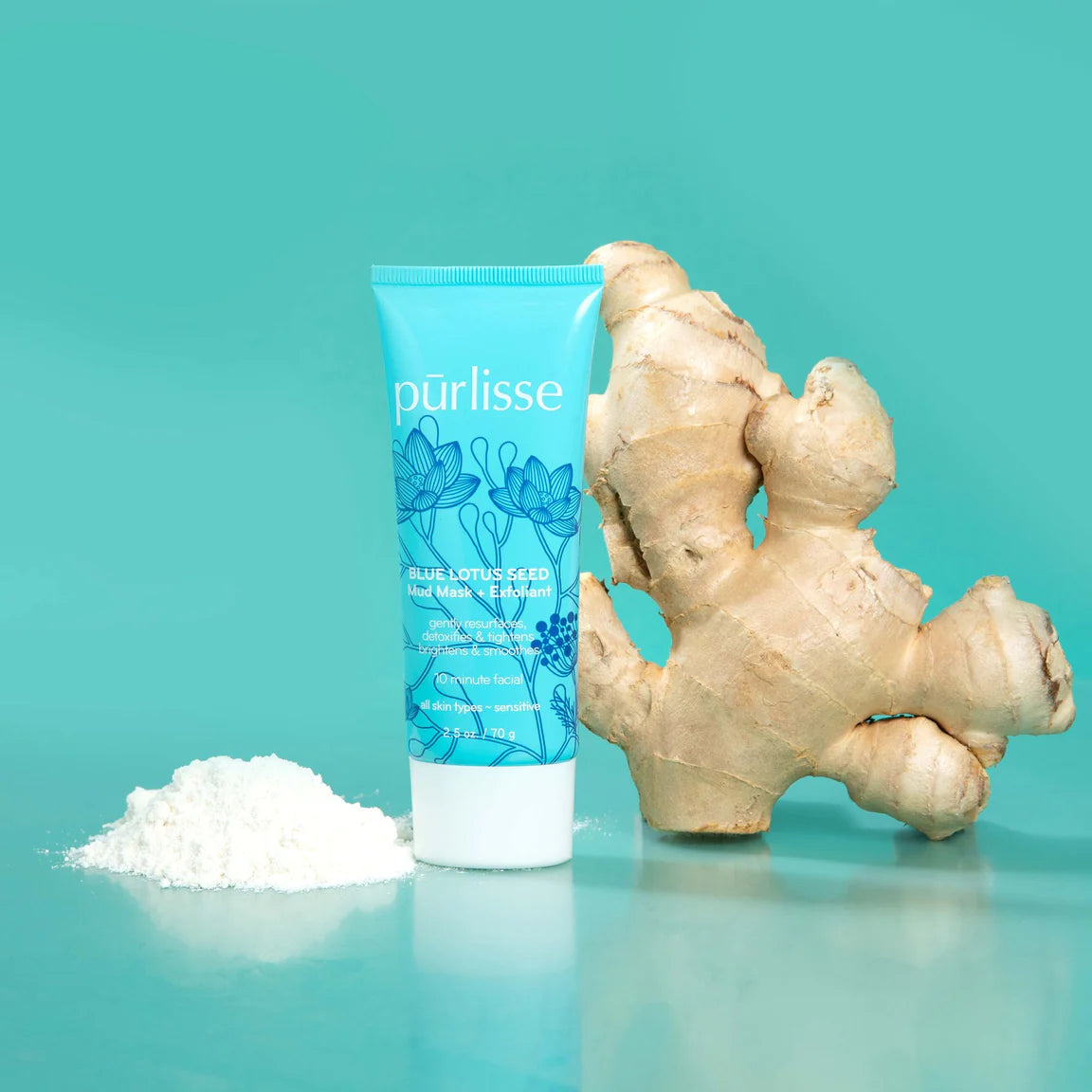 Load image into Gallery viewer, Purlisse Blue Lotus Seed + Exfoliant Mud Mask
