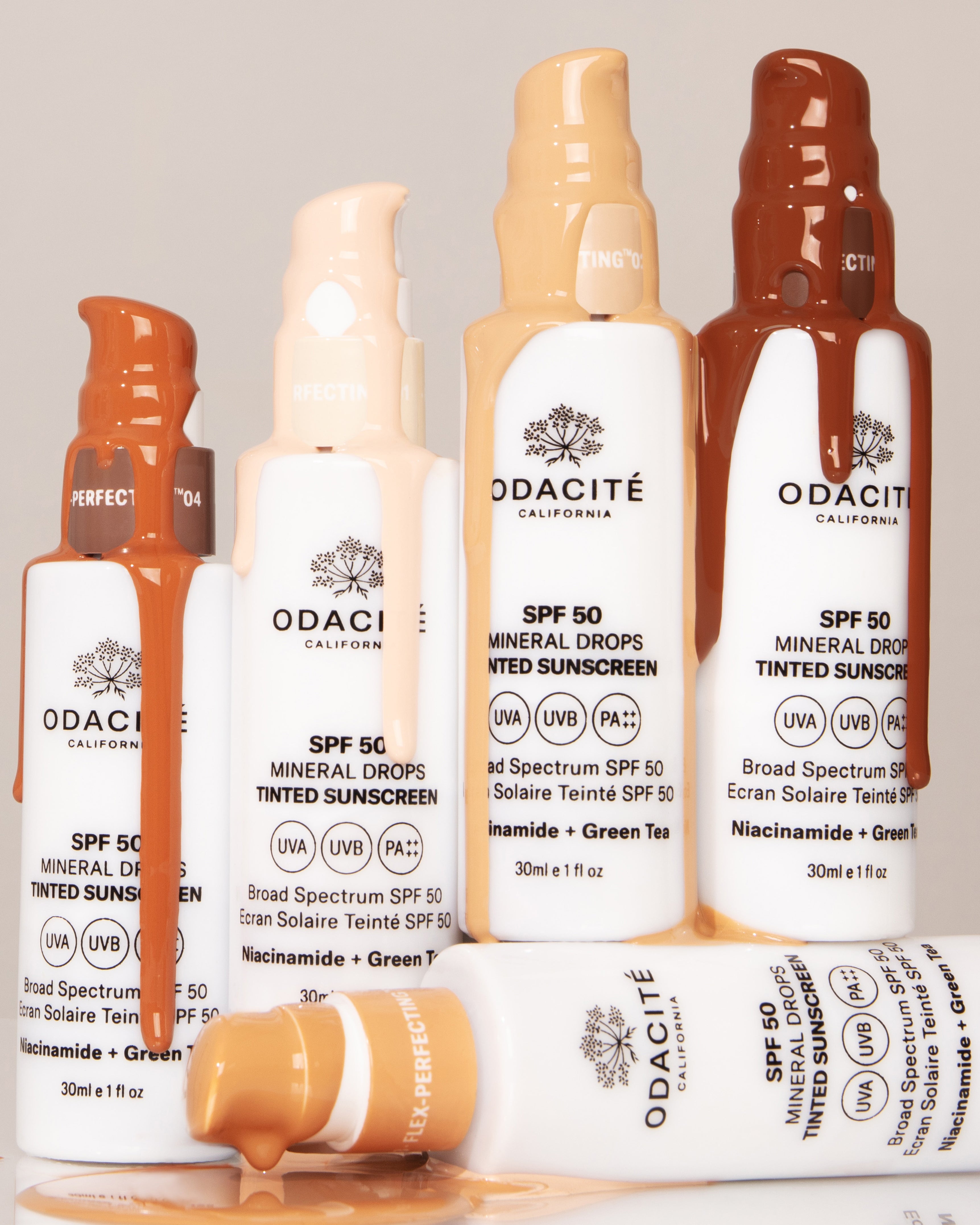 Load image into Gallery viewer, Odacité SPF 50 Flex-Perfecting® Mineral Drops Tinted Sunscreen
