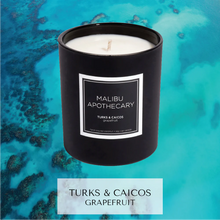 Load image into Gallery viewer, Malibu Apothecary Turks &amp; Caicos: Grapefruit Scented Candle
