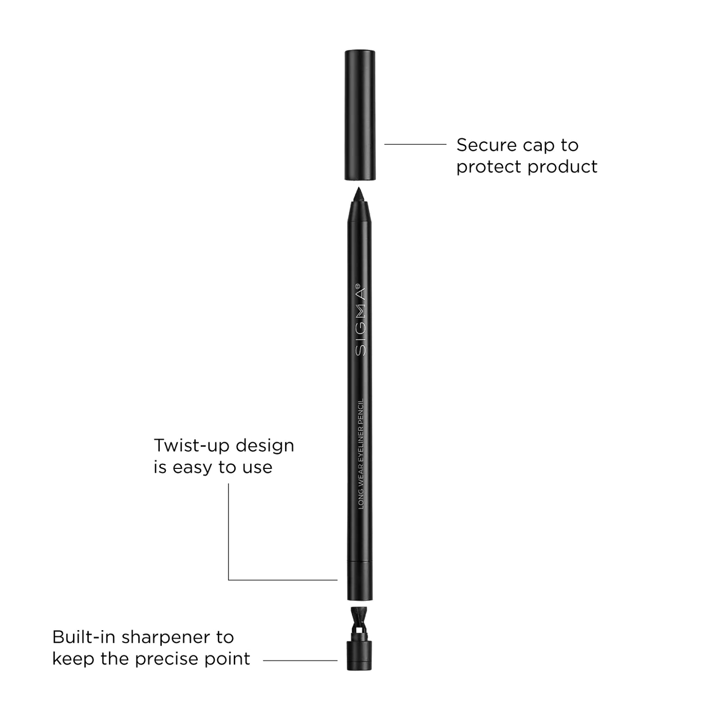 Load image into Gallery viewer, Sigma Beauty Wicked Long Wear Eyeliner Pencil
