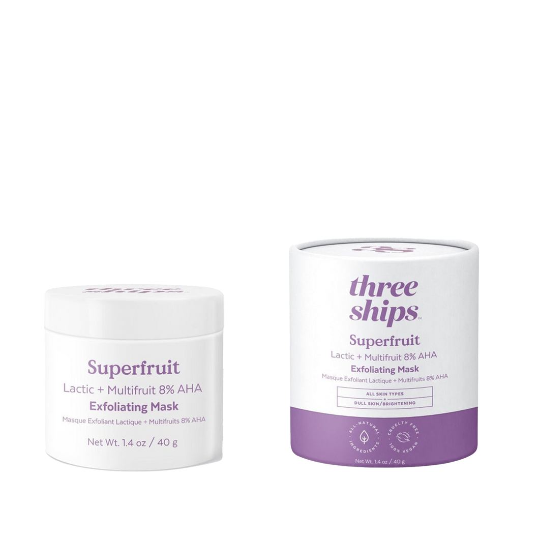 Three Ships Superfruit Lactic + Multifruit 8% AHA Exfoliating Mask