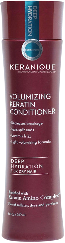 Keranique Deep Hydration Volumizing Keratin Conditioner-For Normal to Dry Hair