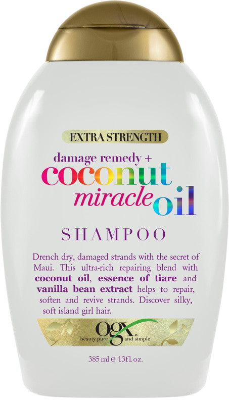 Load image into Gallery viewer, OGX Extra Strength Damage Remedy + Coconut Miracle Oil Shampoo
