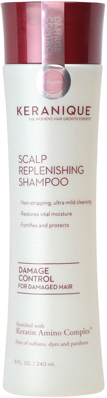 Keranique Damage Control Scalp Replenishing Shampoo-For Dry, Damaged Hair