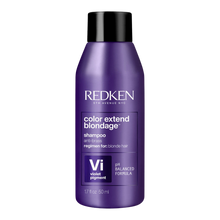 Load image into Gallery viewer, Redken Travel Size Color Extend Blondage Color Depositing Purple Shampoo
