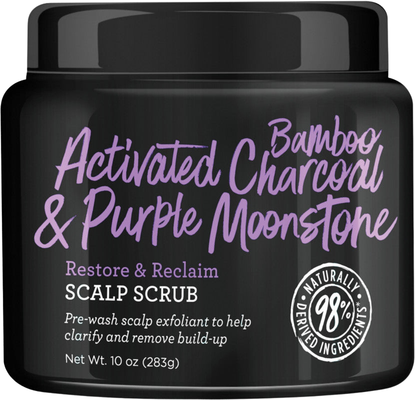 Load image into Gallery viewer, Not Your Mother&#39;s Activated Bamboo Charcoal &amp; Purple Moonstone Restore &amp; Reclaim Scalp Scrub
