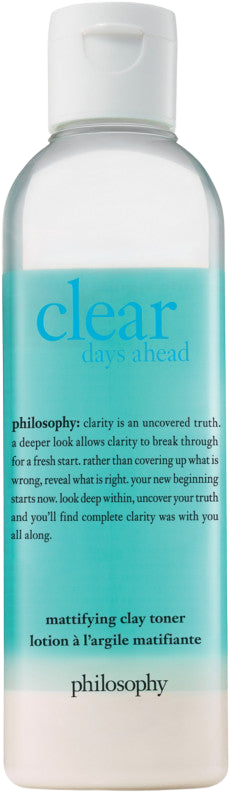 Philosophy Clear Days Ahead Mattifying Clay Toner