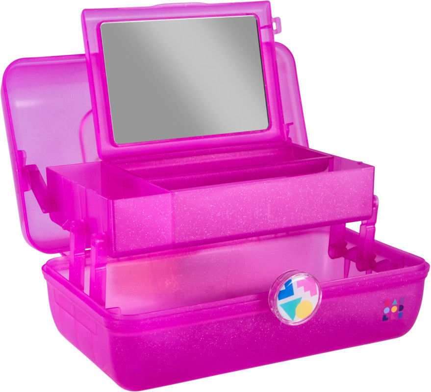 Load image into Gallery viewer, Caboodles Pink Sparkle On The Go Girl Case

