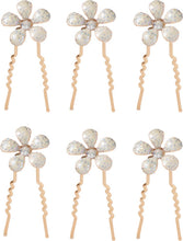 Load image into Gallery viewer, Scunci Gold And White Hairpin Set
