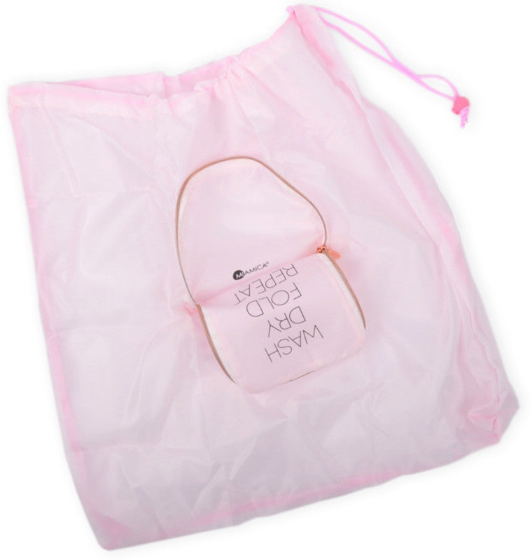 Load image into Gallery viewer, Miamica Pink Travel Laundry Bag
