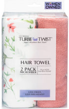Load image into Gallery viewer, Turbie Twist Microfiber Hair Towel Twin Pack
