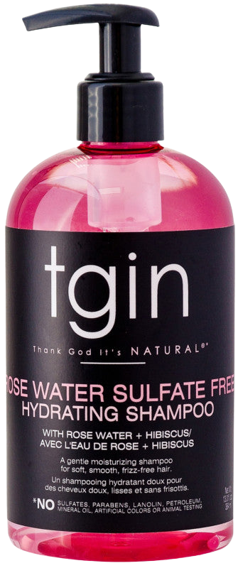 tgin Rose Water Sulfate-Free Hydrating Shampoo