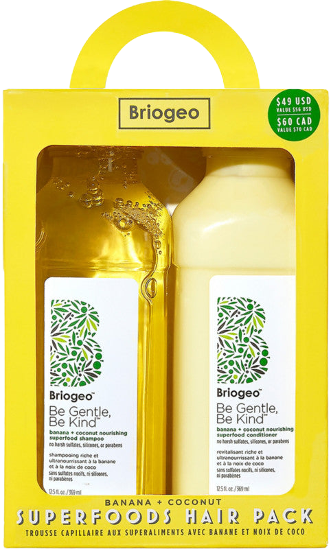 Briogeo Superfoods Banana + Coconut Nourishing Shampoo + Conditioner Duo for Dry Hair