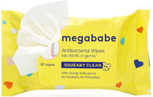 Load image into Gallery viewer, megababe Squeaky Clean Antibacterial Wipes
