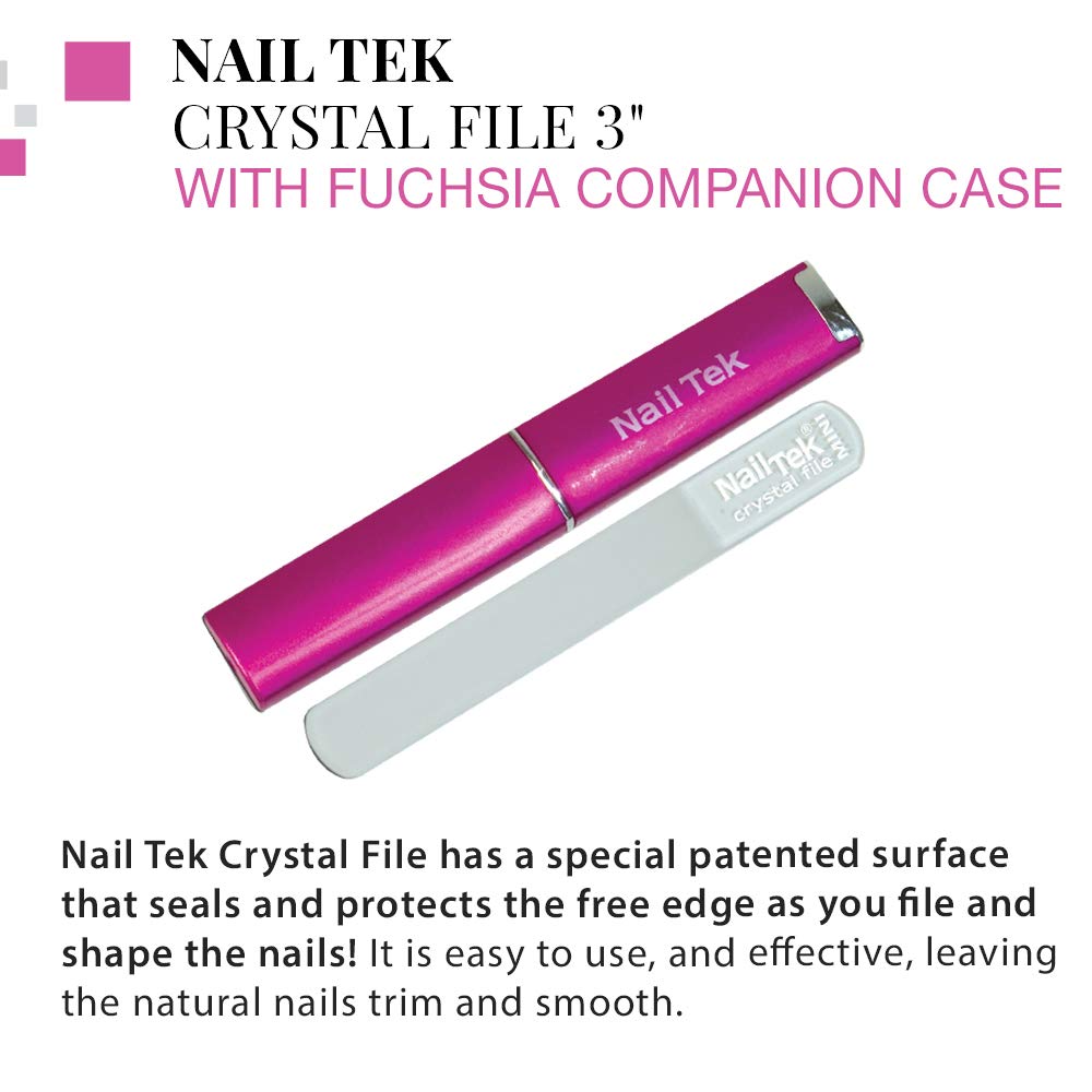 Load image into Gallery viewer, Nail Tek Crystal Nail File w/Fuchsia Case
