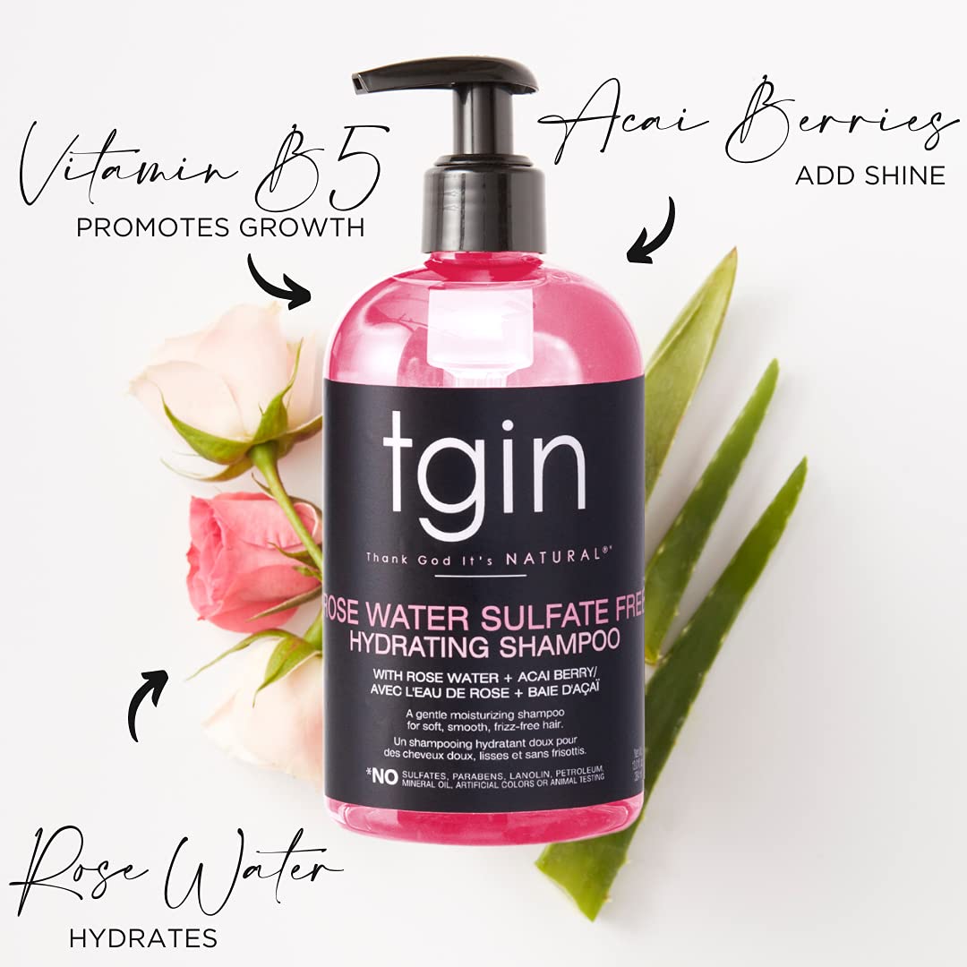 Load image into Gallery viewer, tgin Rose Water Sulfate-Free Hydrating Shampoo

