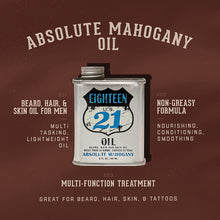 Load image into Gallery viewer, 18.21 Man Made Absolute Mahogany Beard, Hair &amp; Skin Oil
