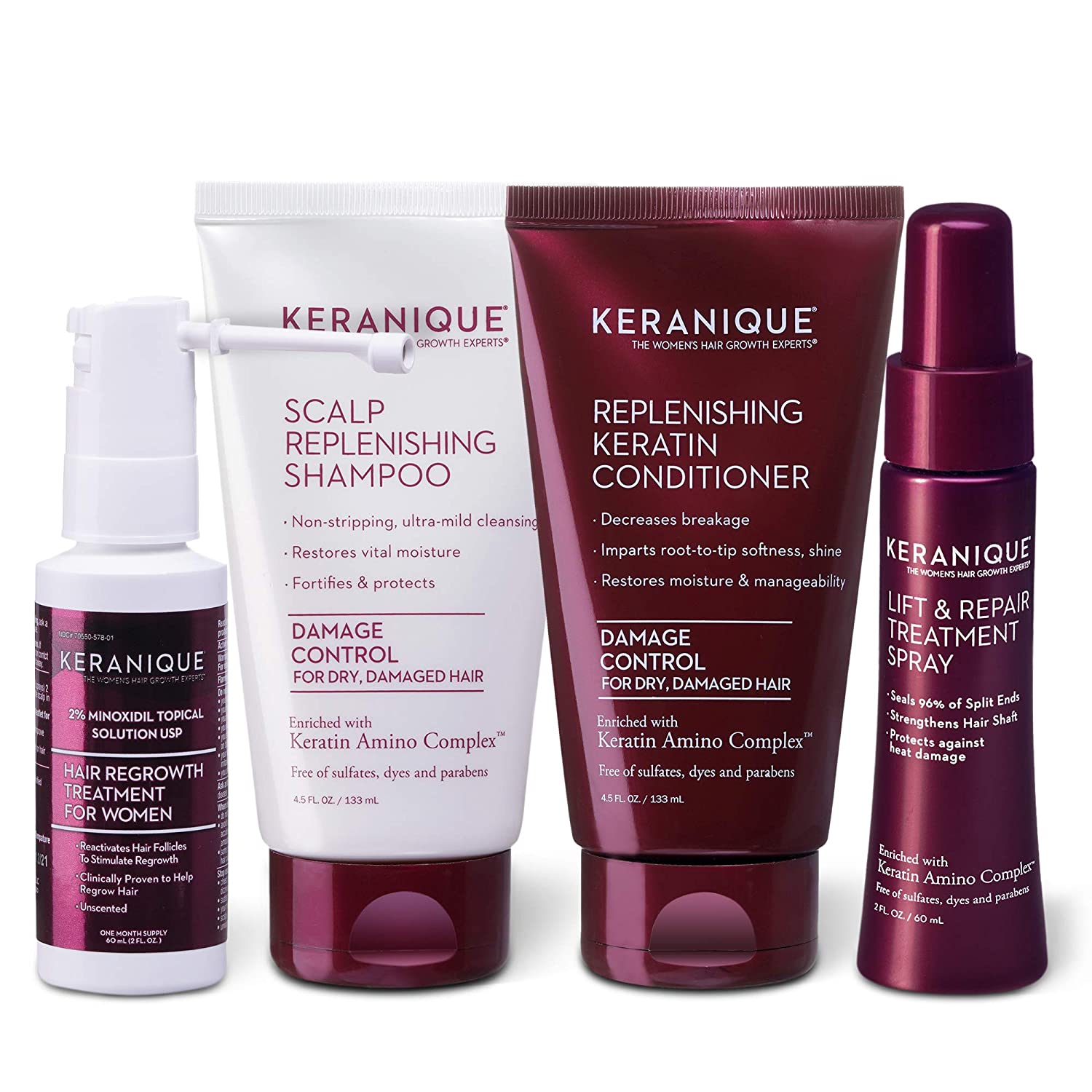 Load image into Gallery viewer, Keranique The Complete Hair Regrowth System Damage Control

