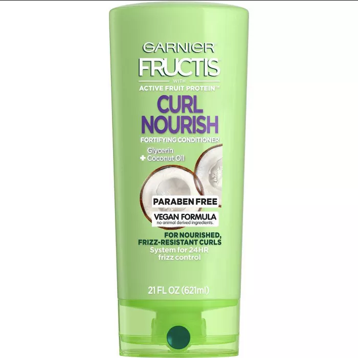 Garnier Fructis Curl Nourish Paraben-free Conditioner Infused with Coconut Oil & Glycerin - 21 fl oz