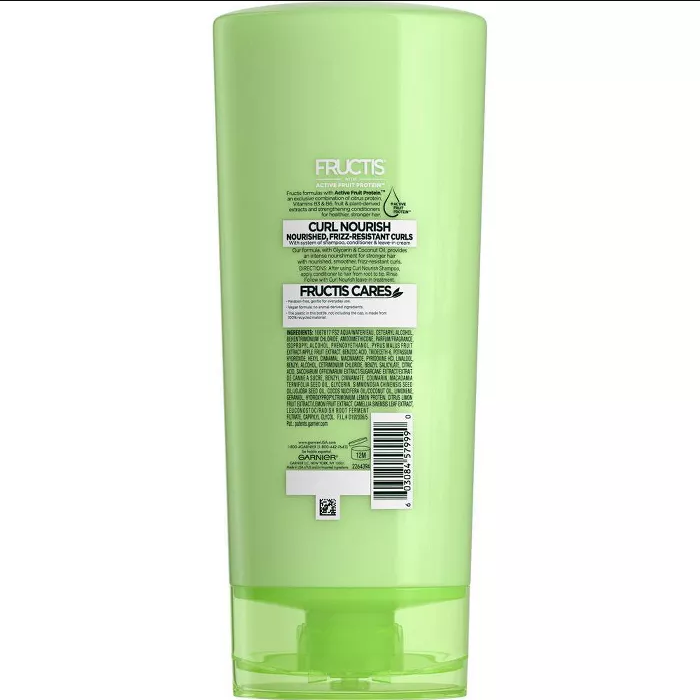 Load image into Gallery viewer, Garnier Fructis Curl Nourish Paraben-free Conditioner Infused with Coconut Oil &amp; Glycerin - 21 fl oz
