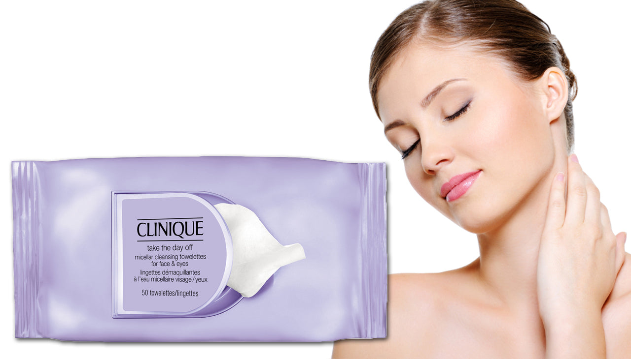 Load image into Gallery viewer, Clinique Take The Day Off Micellar Cleansing Towelettes for Face and Eyes towelettes
